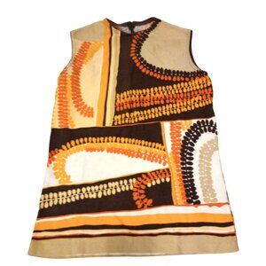 Vintage Top Acrylic Blouse 60s 70s Brookvalley Fairfield Sleeveless Retro M L